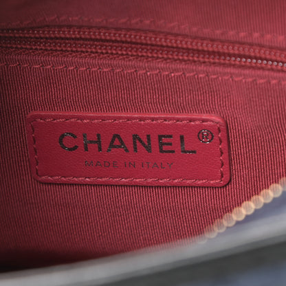 Chanel Aged Calfskin Quilted Small Gabrielle Hobo Navy Black 6 of 13