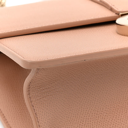 Christian Dior Grained Calfskin 30 Montaigne East West Chain Flap Bag Blush 10 of 13