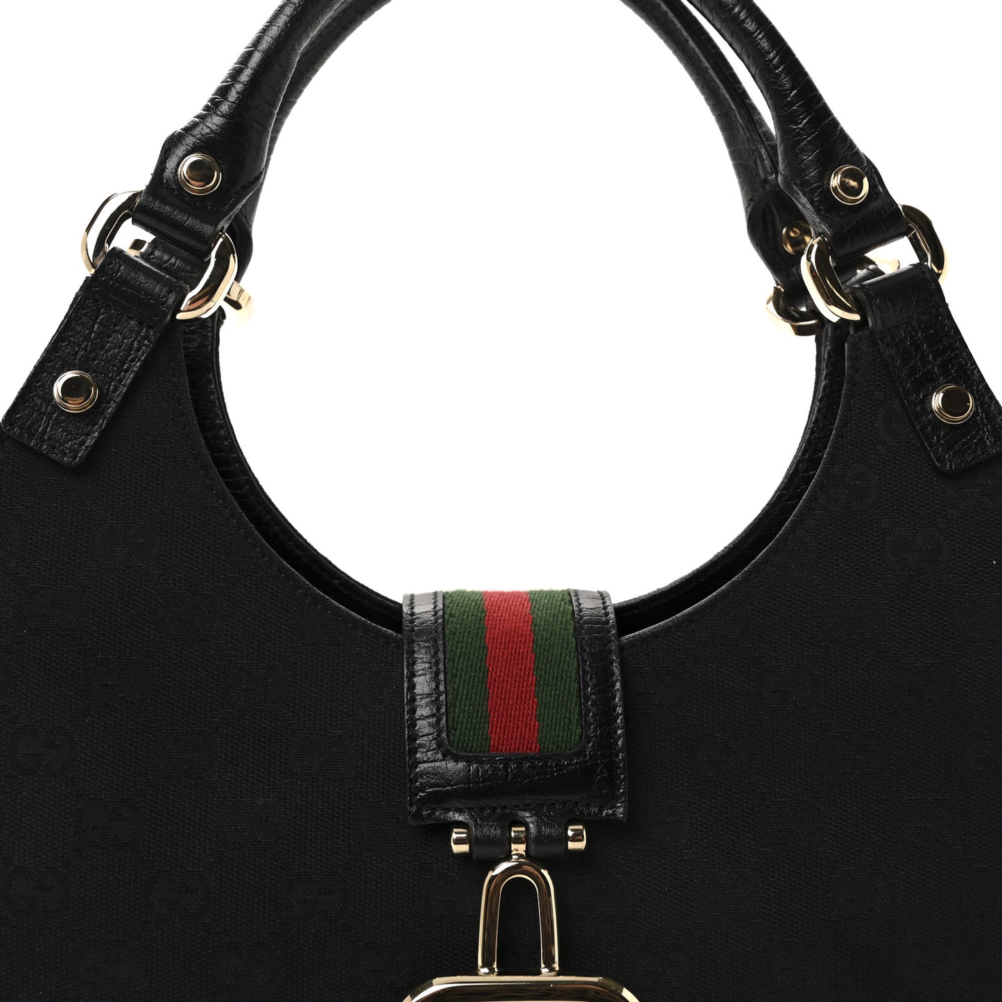 Monogram Web Junco Shoulder Bag Black