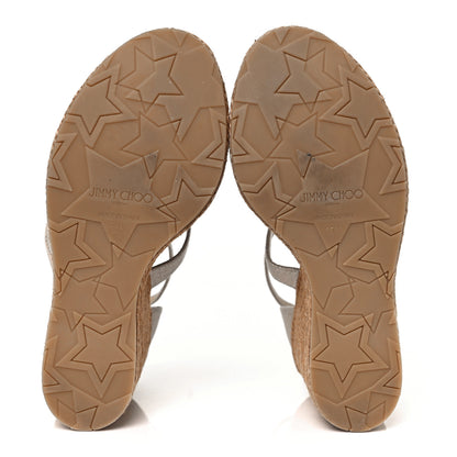 Jimmy Choo 120 Wedge Sandals 37.5 Nude 5 of 7
