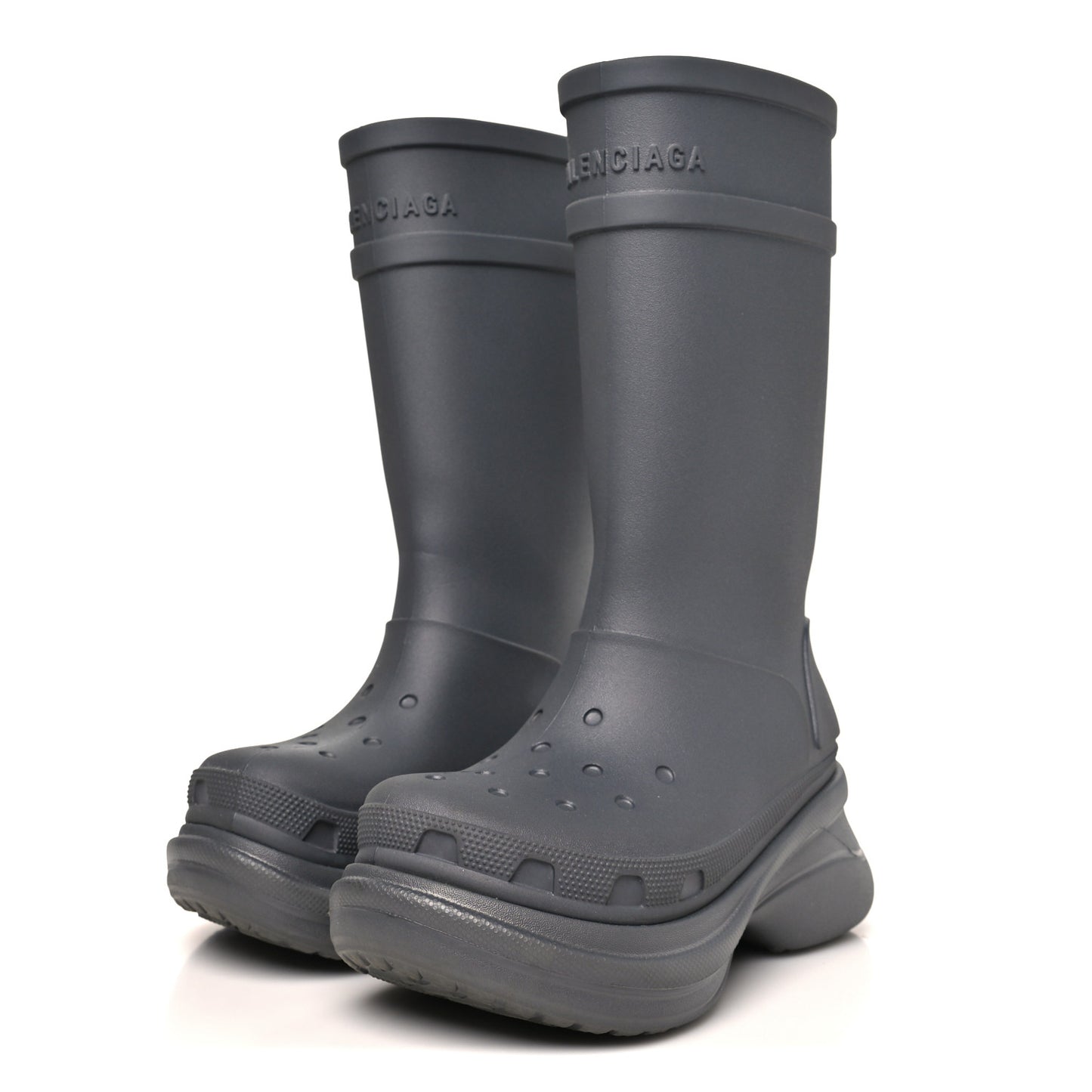 X CROCS Rubber Womens Rain Boots 37 Grafite