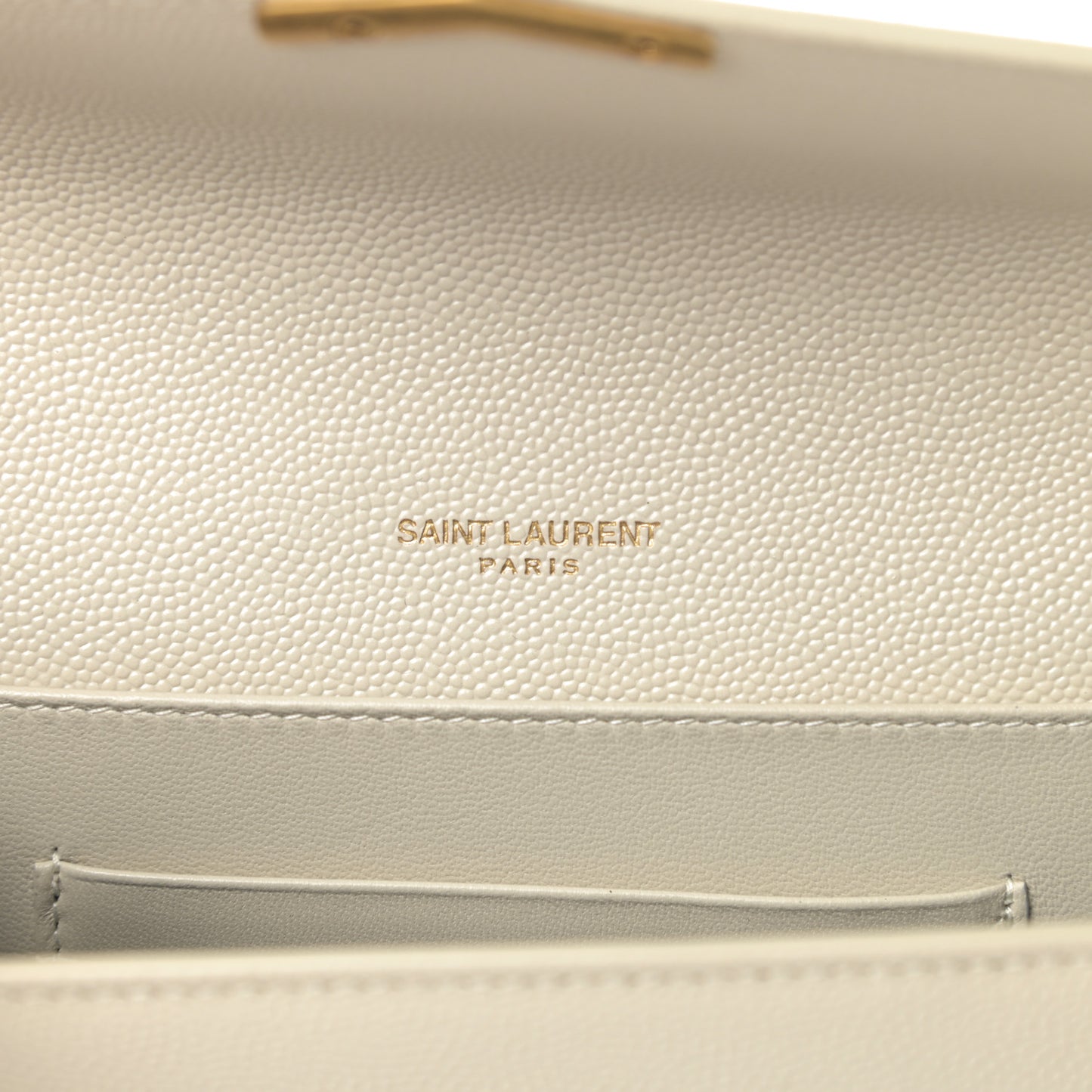 Grain De Poudre Monogram Cassandra Chain Wallet Crema Soft