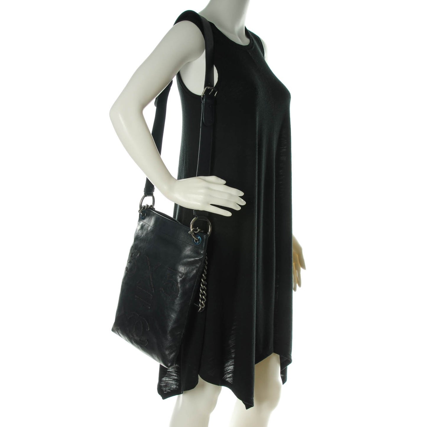 Calfskin Oser Sans Poser Messenger Dark Navy