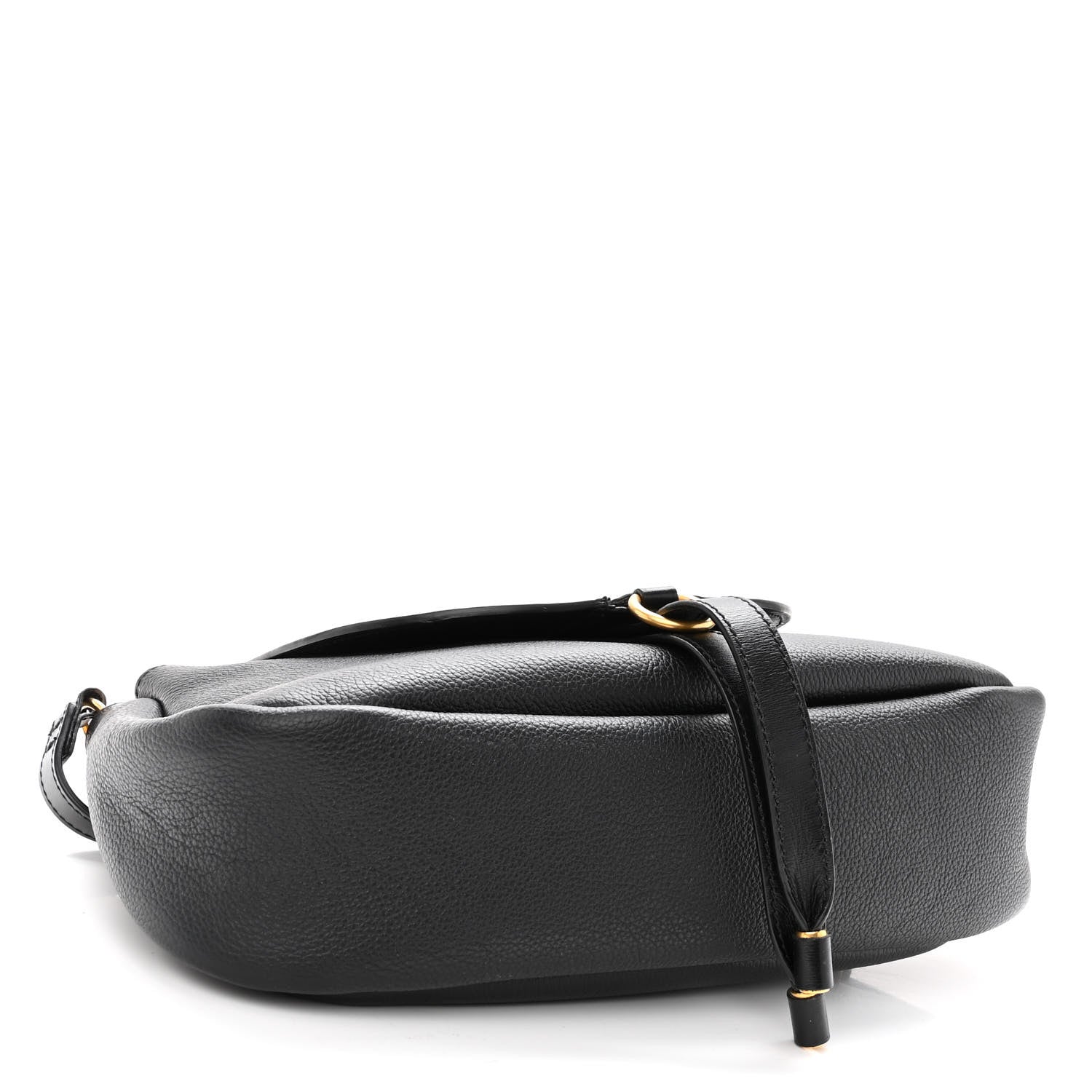 Chloe Shiny Grained Calfskin Marcie Clutch Black 4 of 9