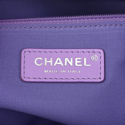 Chanel Shaded Calfskin Small Deauville Tote Light Purple Pink Coral 7 of 12