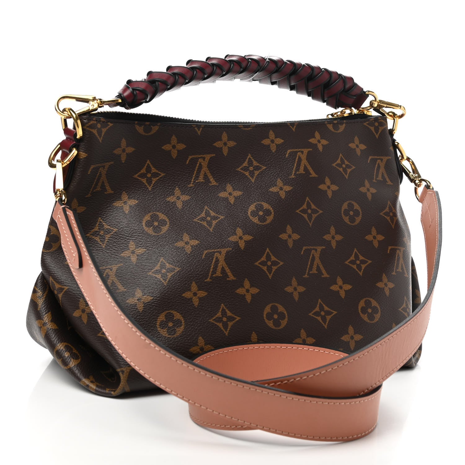 Louis Vuitton Monogram Beaubourg Hobo Mini Bordeaux Red Peach Safran Blue Jean Blue 3 of 10