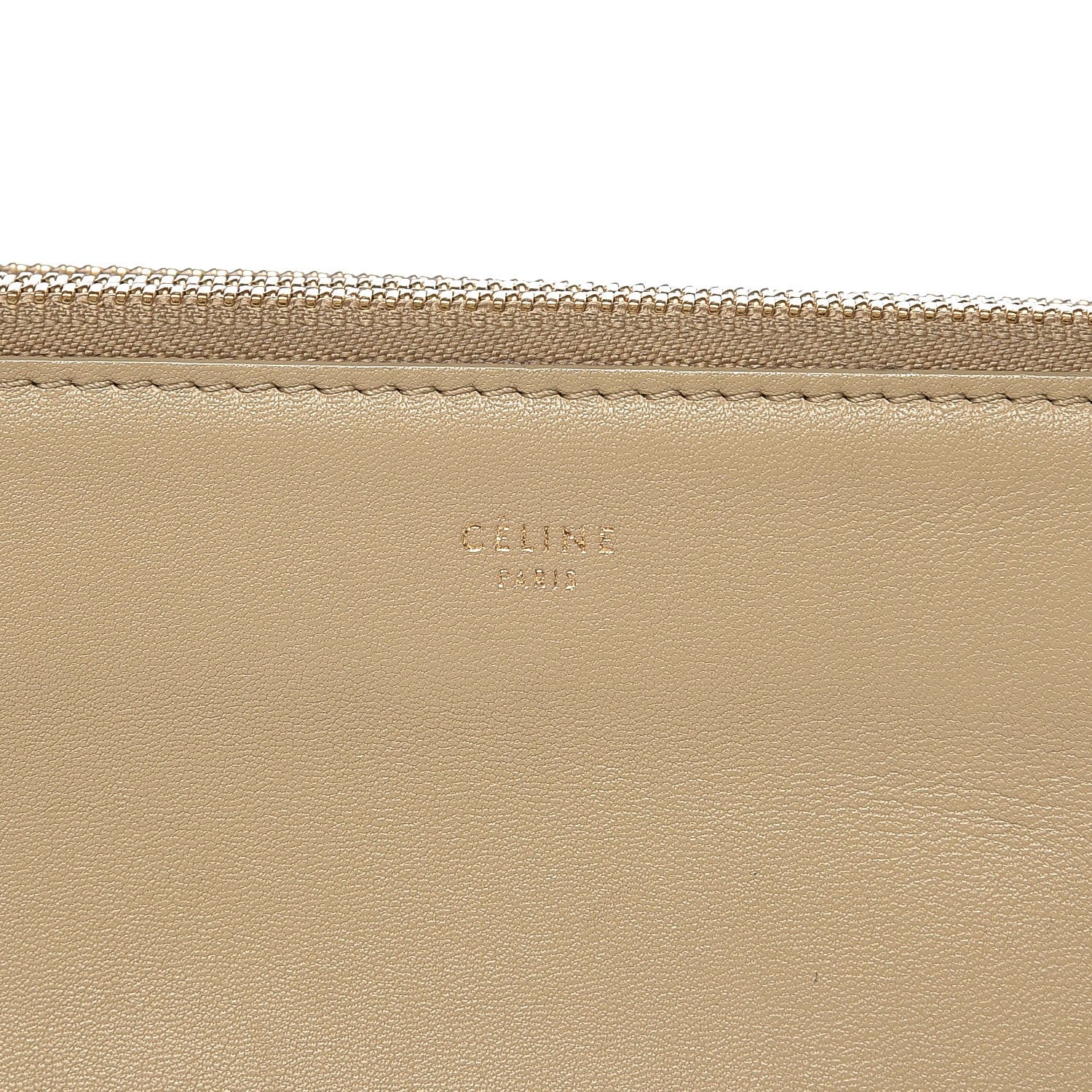 Celine Lambskin Large Trio Crossbody Bag Beige 10 of 12