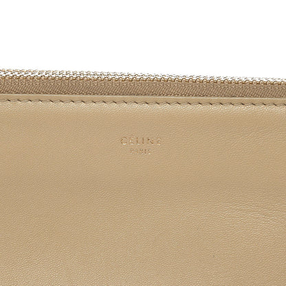 Celine Lambskin Large Trio Crossbody Bag Beige 10 of 12