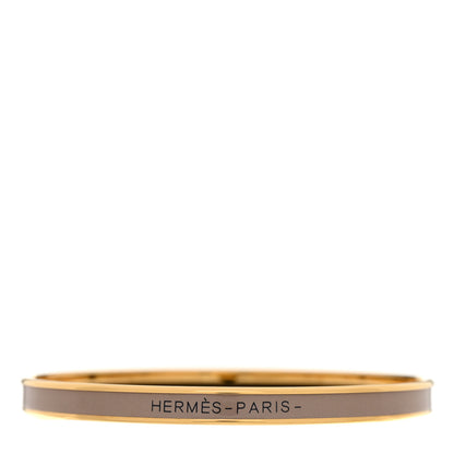 Hermes Enamel Uni Bangle 65 Chataigne 1 of 6