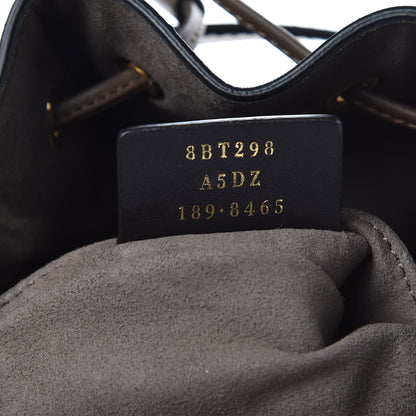 Fendi Vitello Century Matte F is Fendi Stamp Patch Bi-Color Grande Mon Tresor Bucket Bag Black Maya Fragola 7 of 9