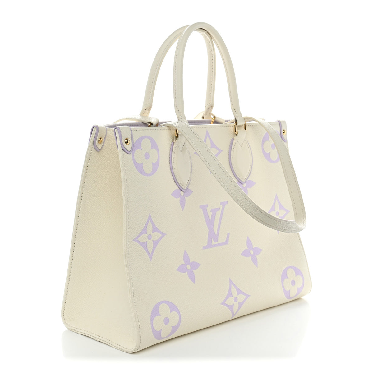 Louis Vuitton Empreinte Monogram Giant Onthego MM Latte Bubble Tea 3 of 11
