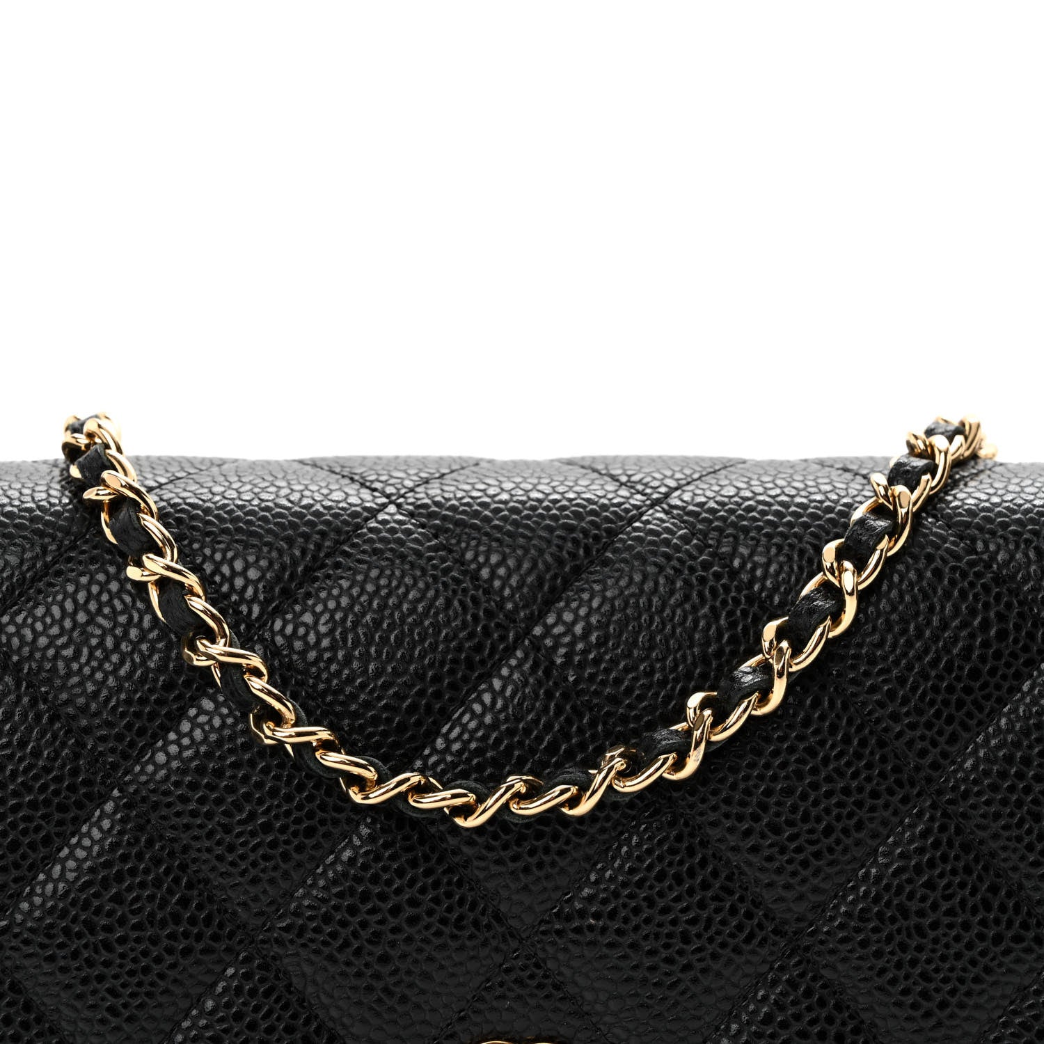 Chanel Caviar Quilted Wallet on Chain WOC Black 8 of 11