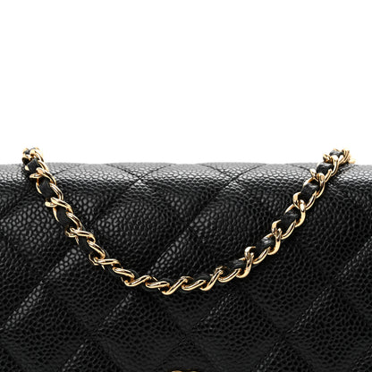 Chanel Caviar Quilted Wallet on Chain WOC Black 8 of 11