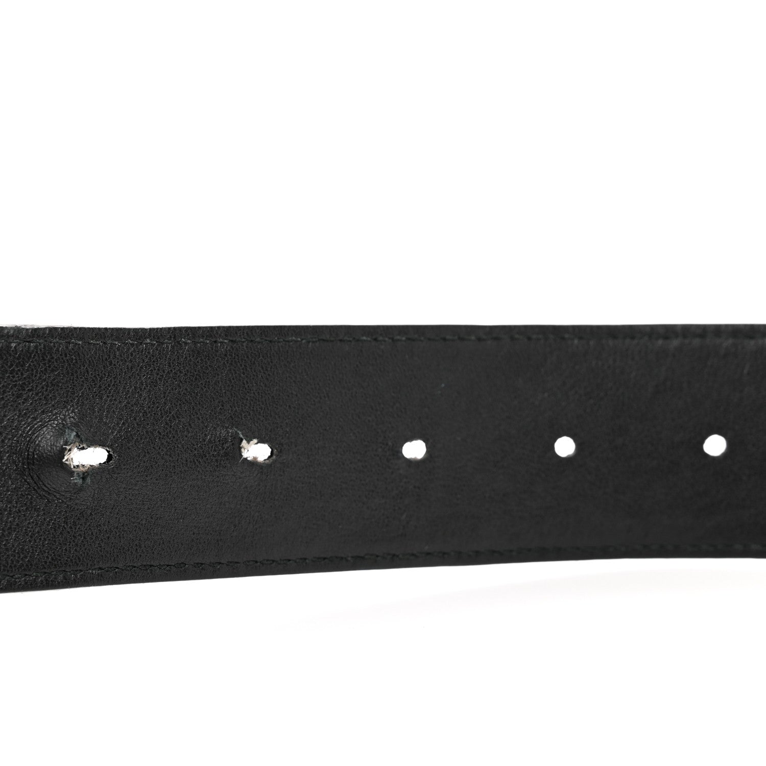 Gucci Moon Calfskin Nickel Double G 40mm Belt 90 36 Black 6 of 6