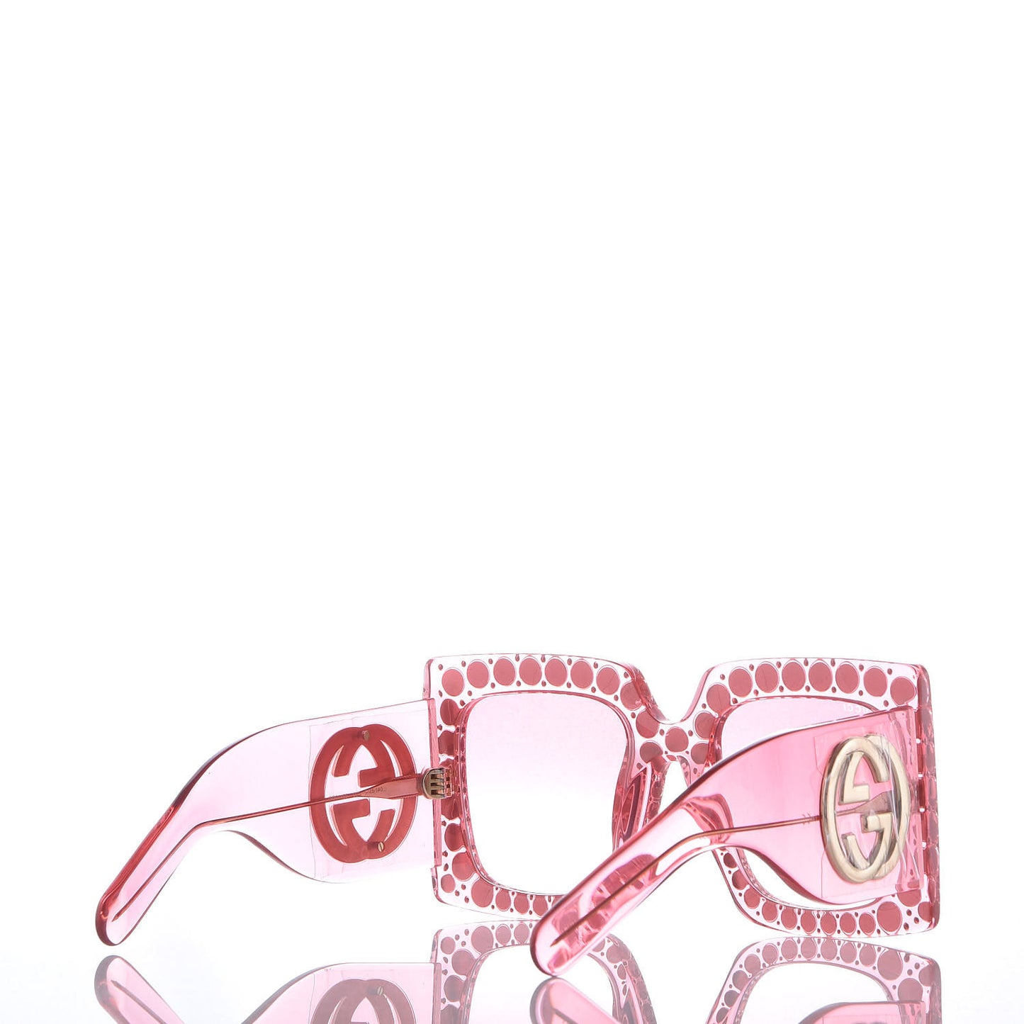 Acetate Crystal Oversize Sunglasses GG0148S Pink