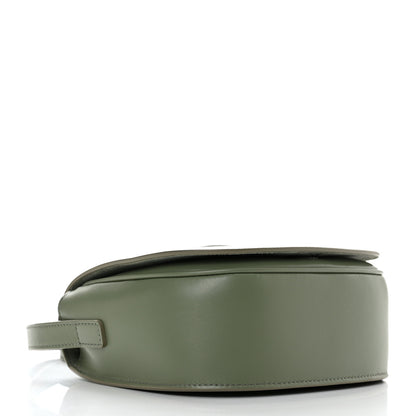 Celine Smooth Calfskin Cuir Triomphe Folco Crossbody Bag Army Green 4 of 12