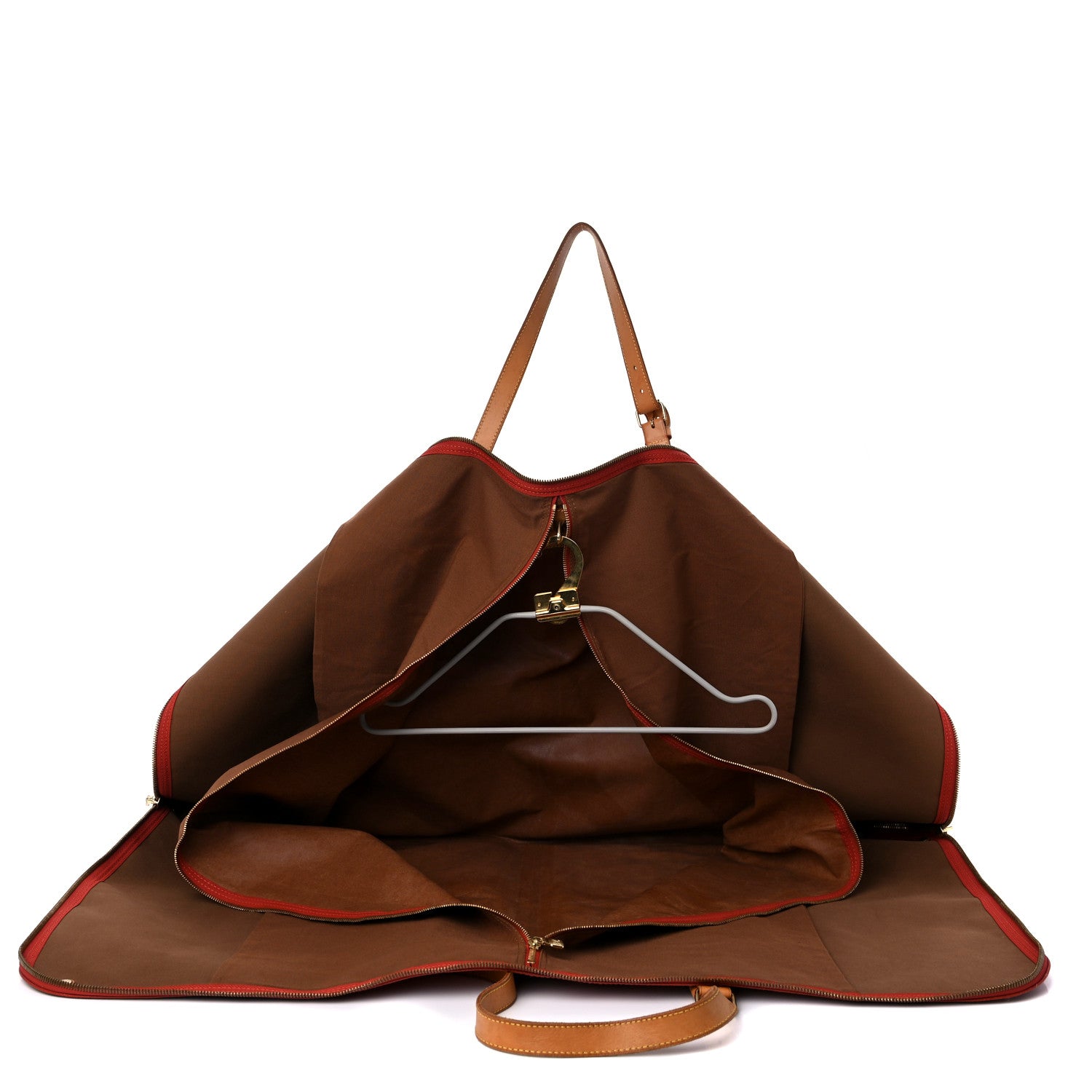Louis Vuitton Coated Canvas Americas Cup Garment Bag Red 5 of 15