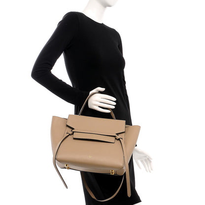 Celine Grained Calfskin Mini Belt Bag Dune 2 of 12