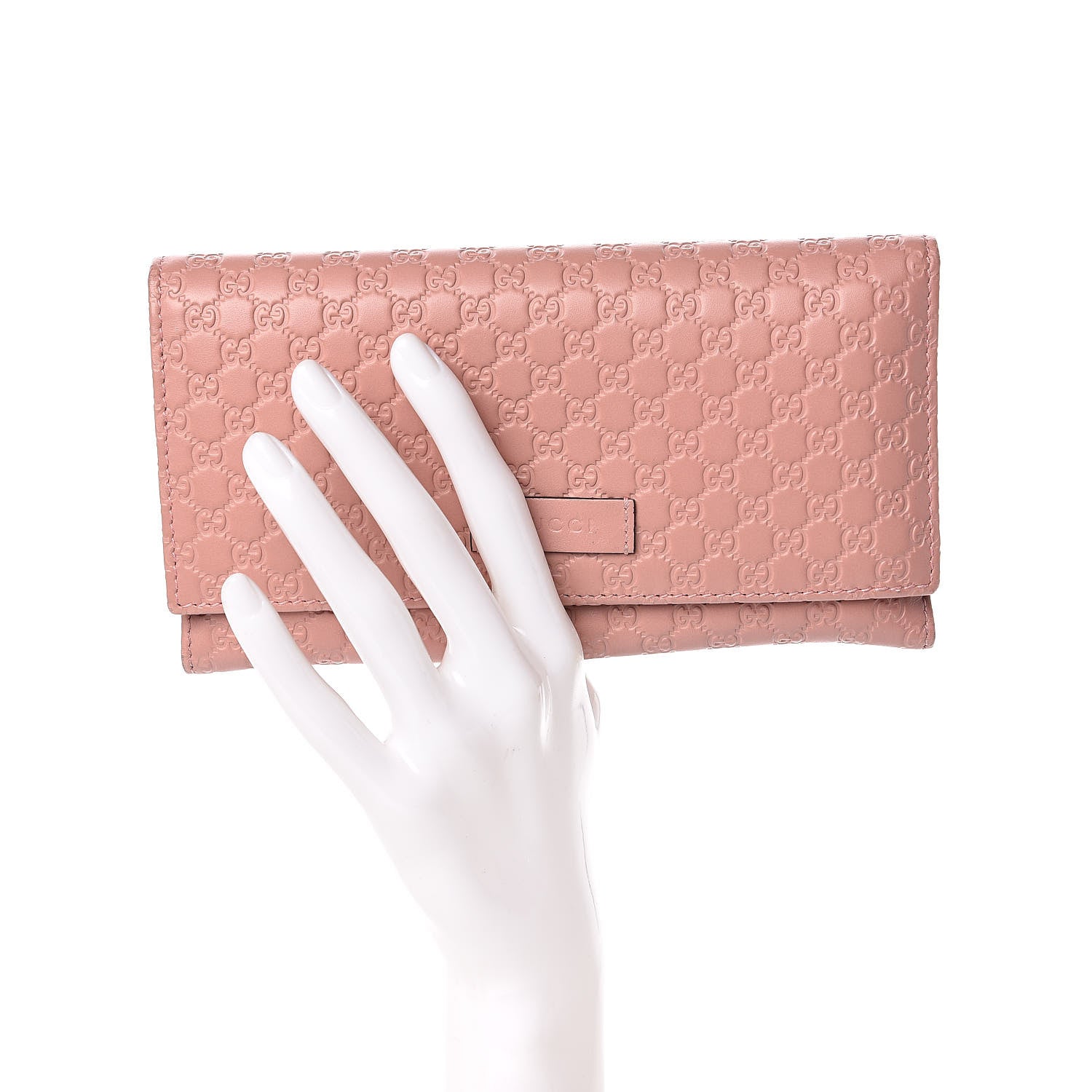 Gucci Soft Microguccissima Continental Wallet Soft Pink 2 of 8
