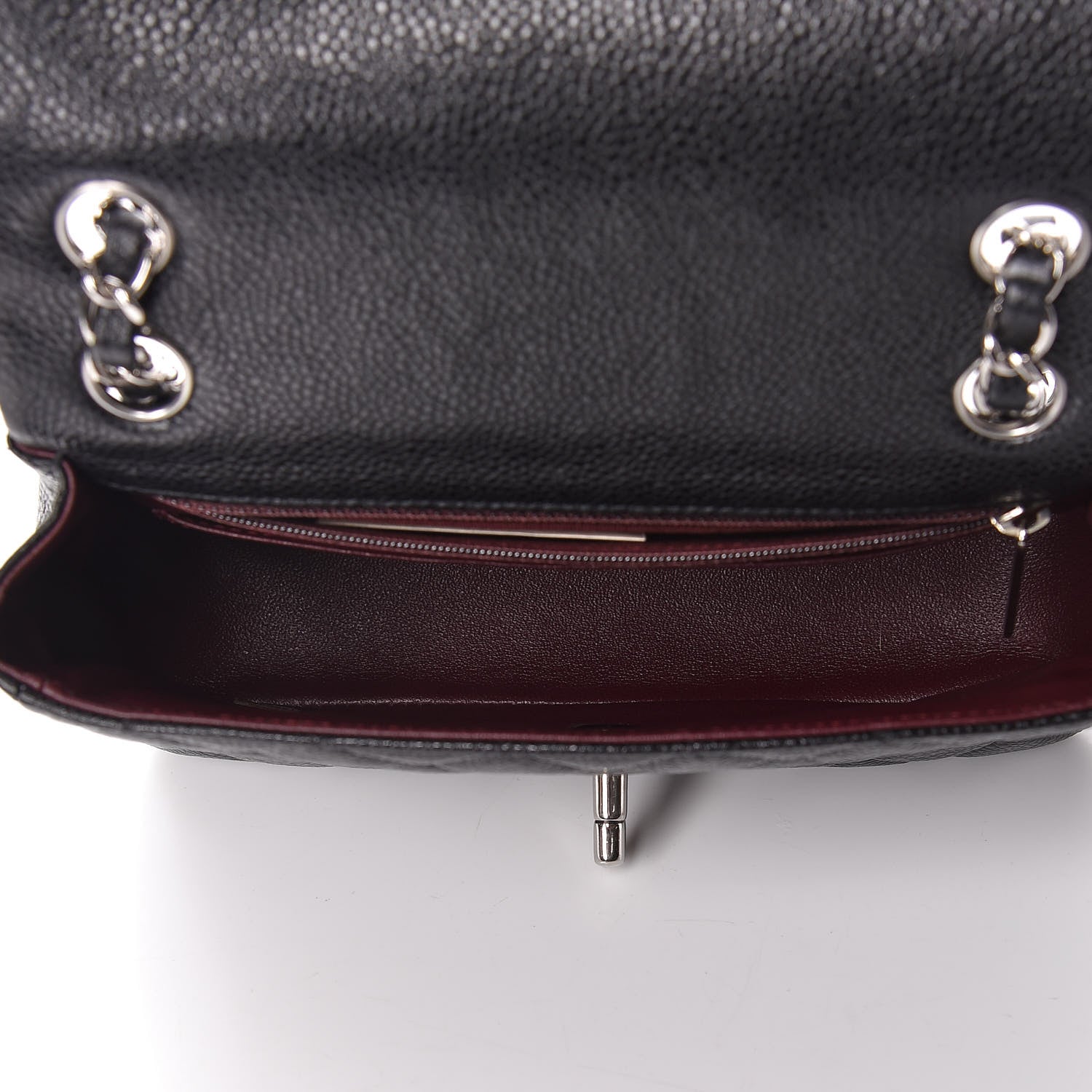 Chanel Caviar Quilted Mini Rectangular Flap Black 8 of 12