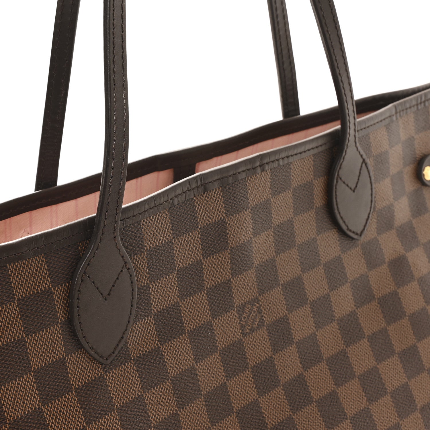 Louis Vuitton Damier Ebene Neo Neverfull MM Rose Ballerine 12 of 12