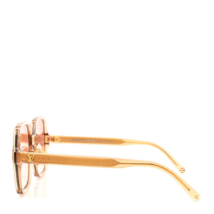 Louis Vuitton Acetate Aura Square Sunglasses Z3045E Ambre 3 of 7