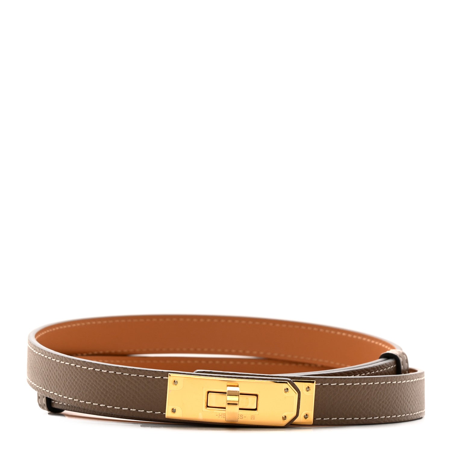 Hermes Epsom Kelly Belt Etoupe 1 of 4