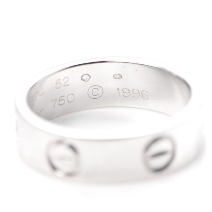 Cartier 18K White Gold 5.5mm LOVE Ring 52 6 5 of 5