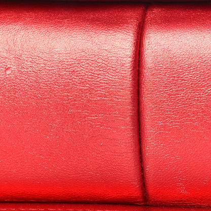 Chanel Metallic Patent Calfskin Quilted Medium Boy Flap Red 9 of 17