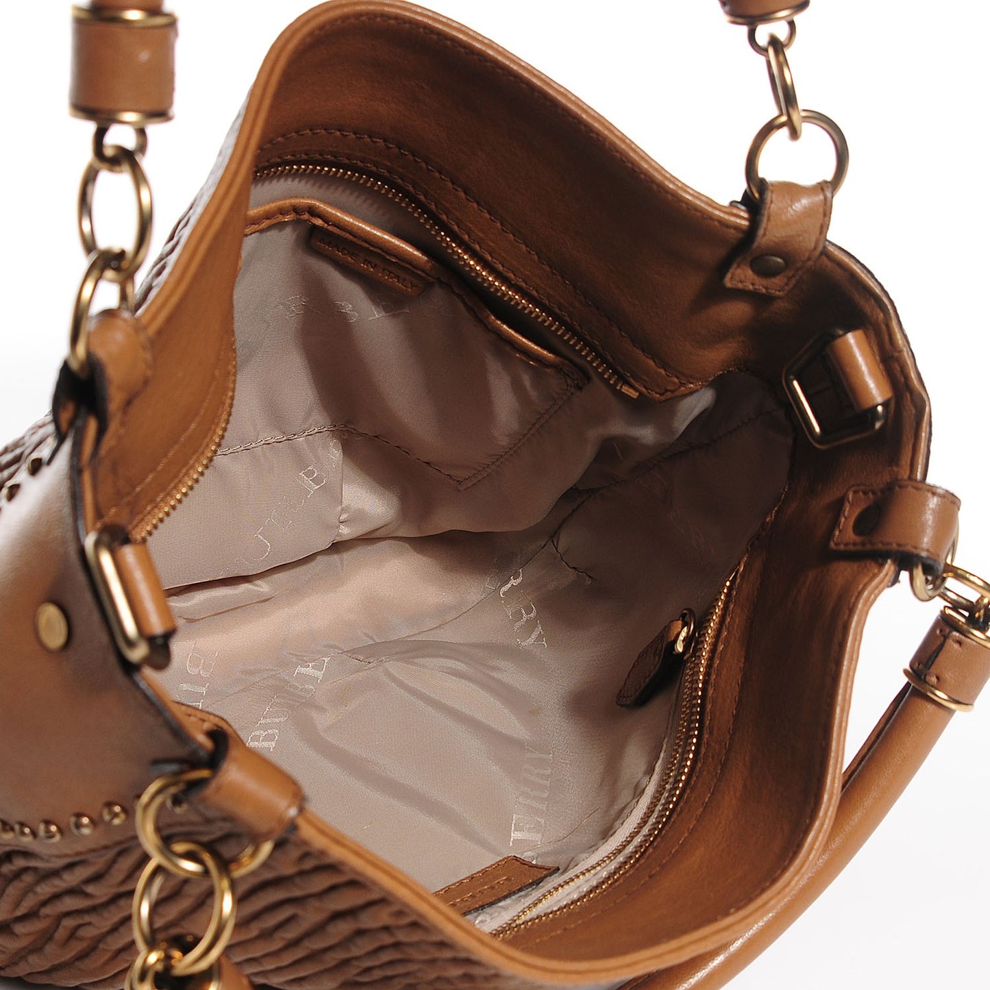 Leather Plisse Didley Hobo