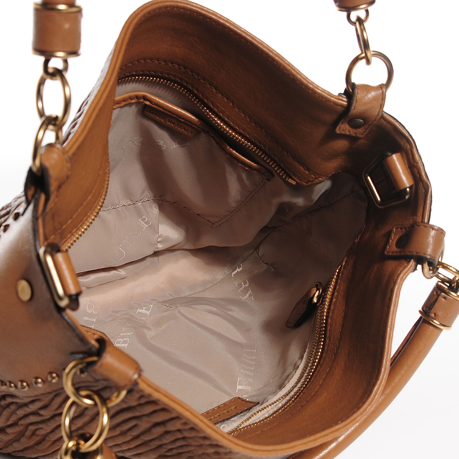 Burberry Leather Plisse Didley Hobo 5 of 12