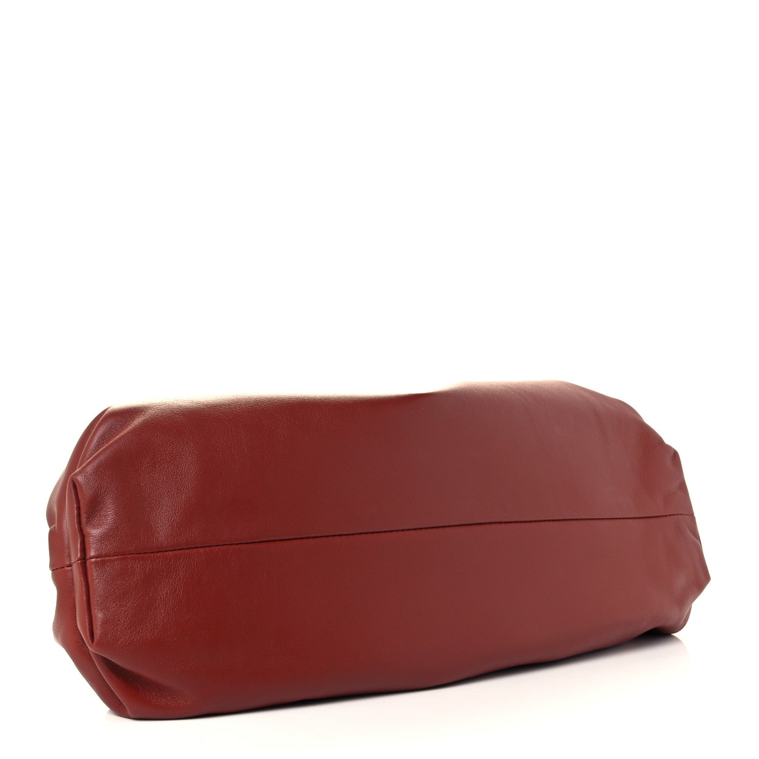 Bottega Veneta Smooth Butter Calf The Pouch Oversized Clutch Rust 4 of 11