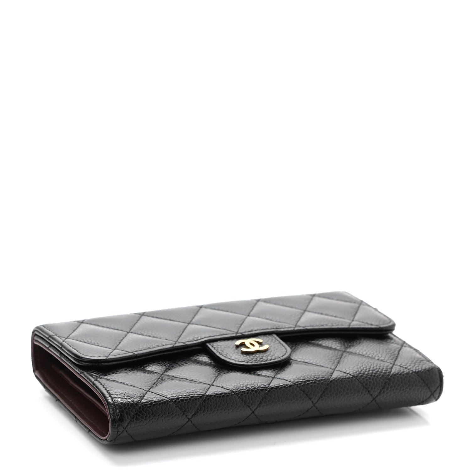Chanel Caviar Quilted Large Flap Wallet Black 5 of 8