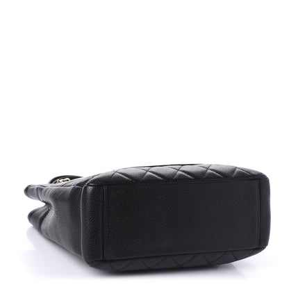 Chanel Caviar Quilted Petit Shopping Tote PST Black 4 of 10