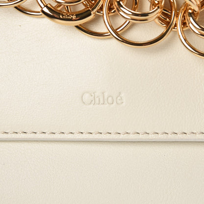 Chloe Calfskin Drew Bijou Clutch Natural White 9 of 9