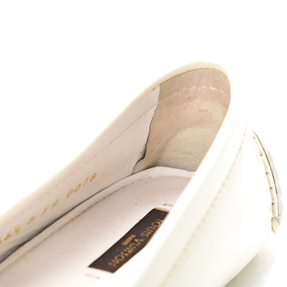 Louis Vuitton Patent Calfskin Oxford Loafers 36.5 White 12 of 15