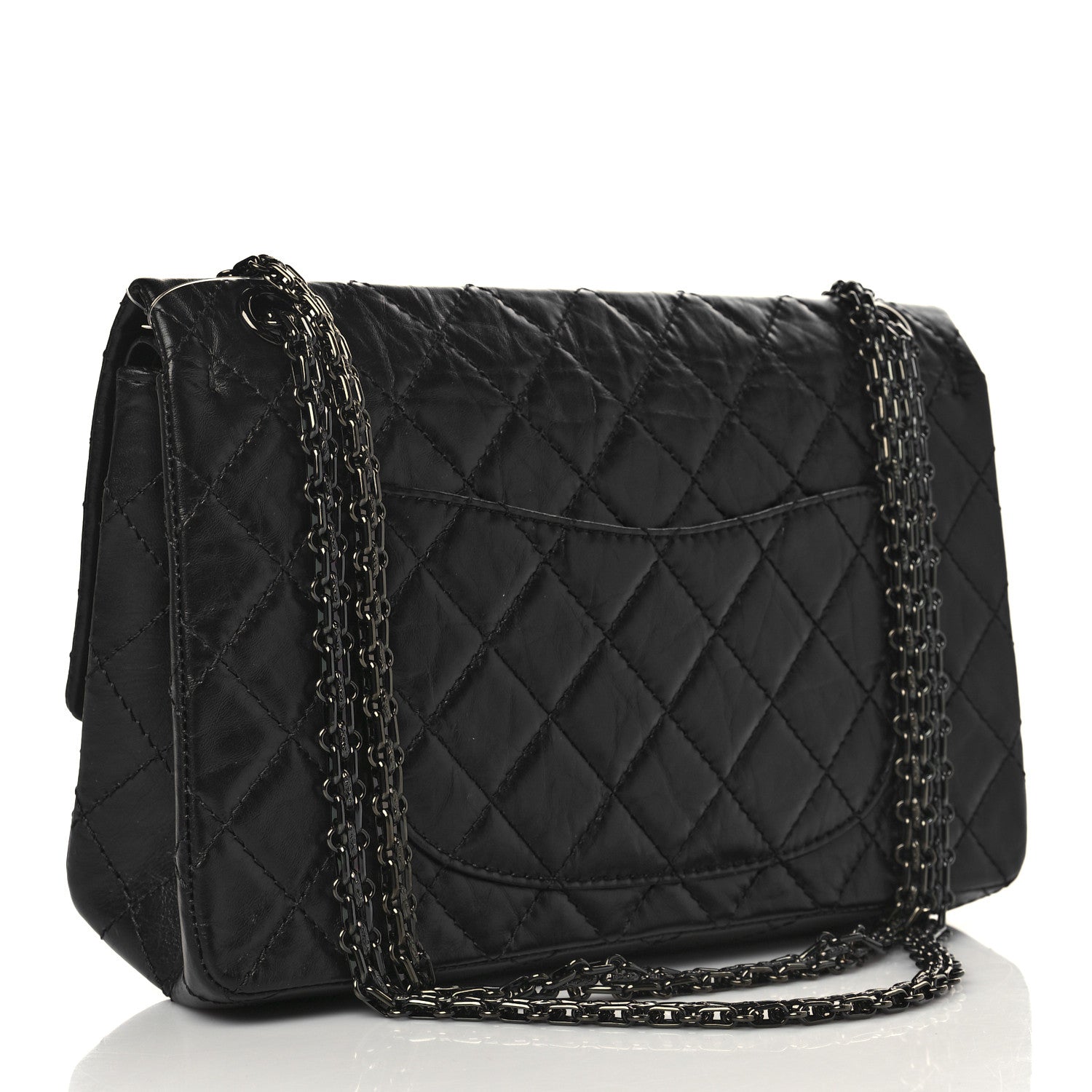 Chanel Aged Calfskin Quilted 2.55 Reissue 226 Flap So Black 3 of 9