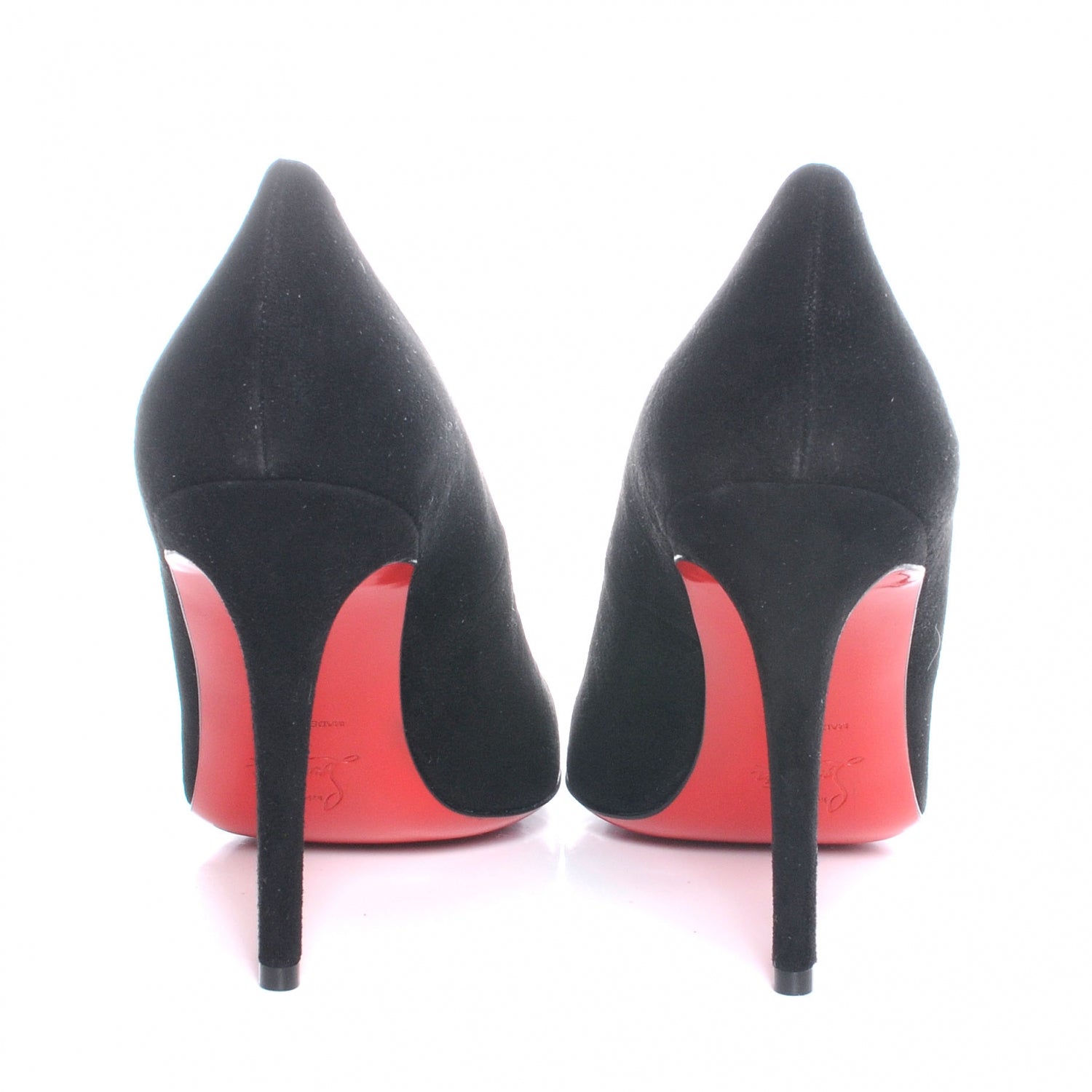Christian Louboutin Suede Simple 100 Pumps 41 Black 4 of 7