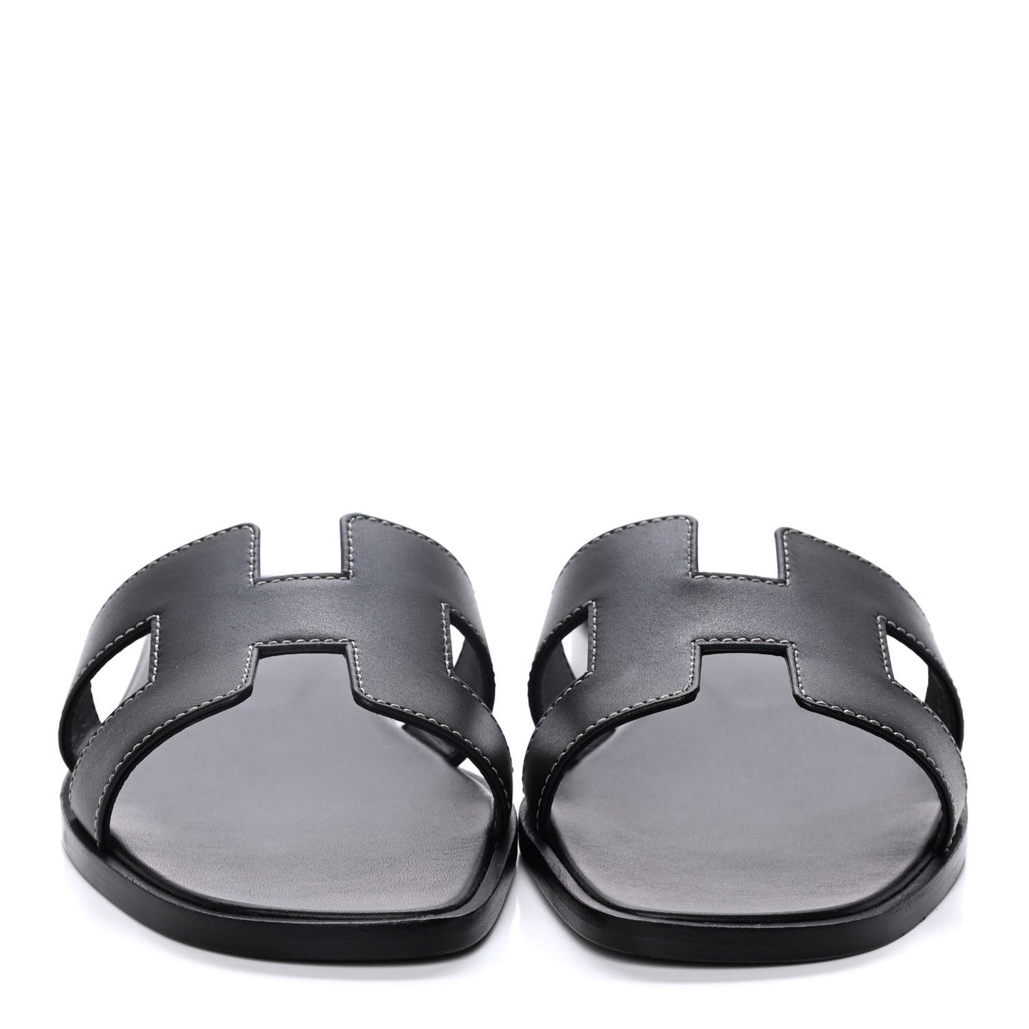 Box Calfskin Oran Sandals 36.5 Black