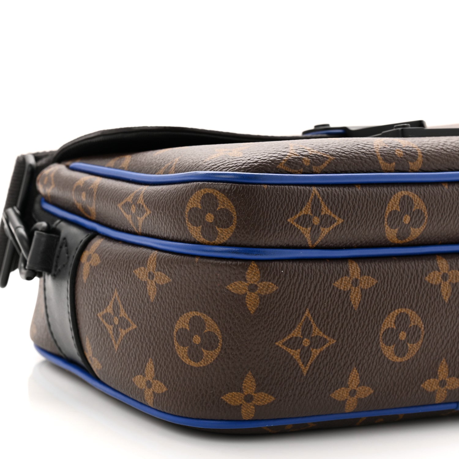Louis Vuitton Monogram Macassar S Lock Messenger Blue 8 of 11