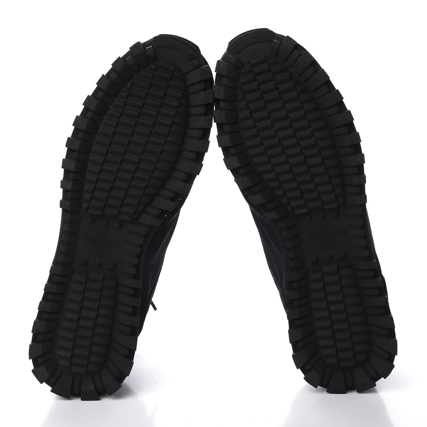 Suede Nylon Camouflage Womens Soul Rockstud Sneakers 38 Black