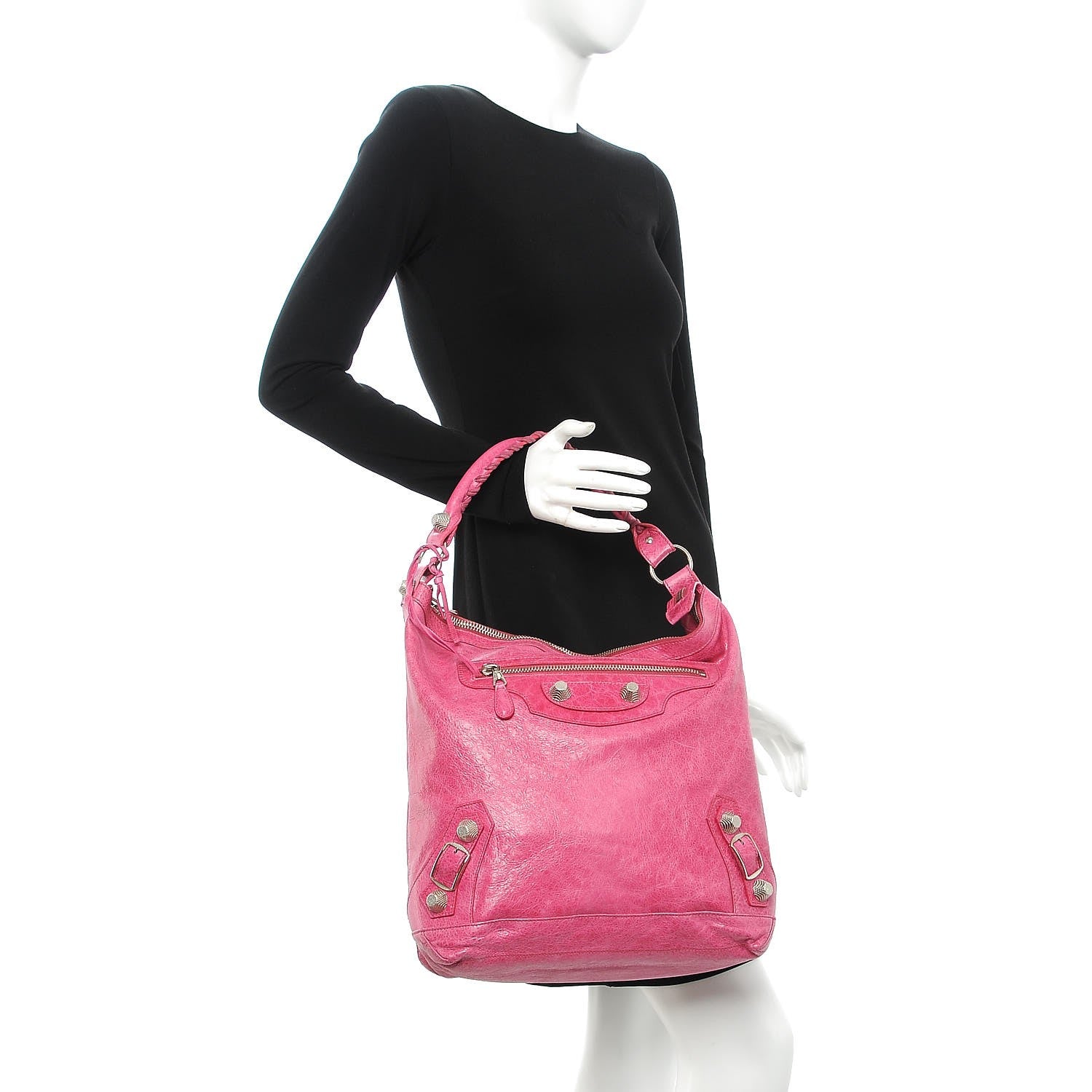 Balenciaga Agneau Giant 21 Silver Hardware Day Hobo Sorbet 2 of 10