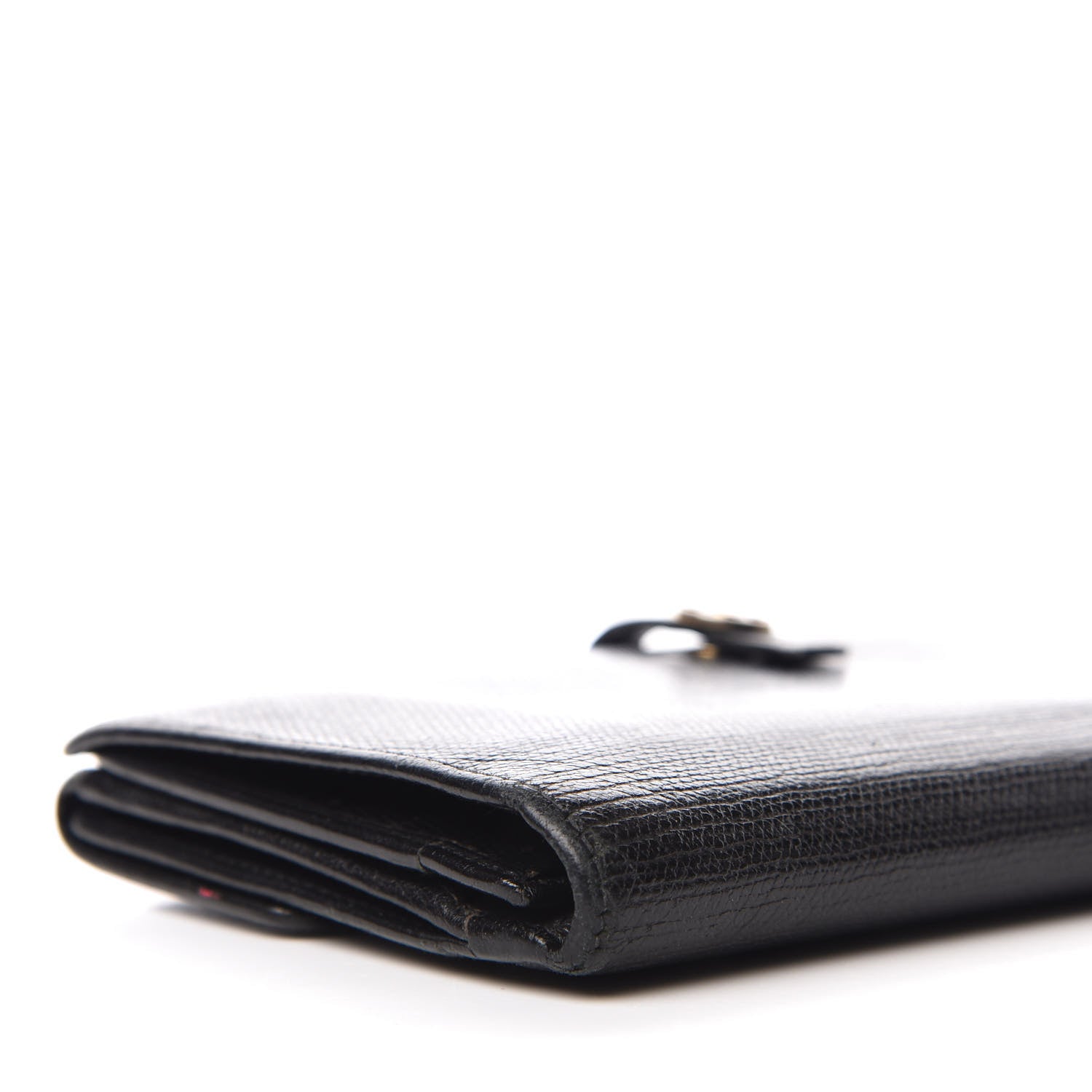 Chanel Grained Calfskin CC Button Wallet Black 7 of 8