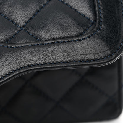 Chanel Lambskin Quilted Mini Square Flap Bag Navy 12 of 13