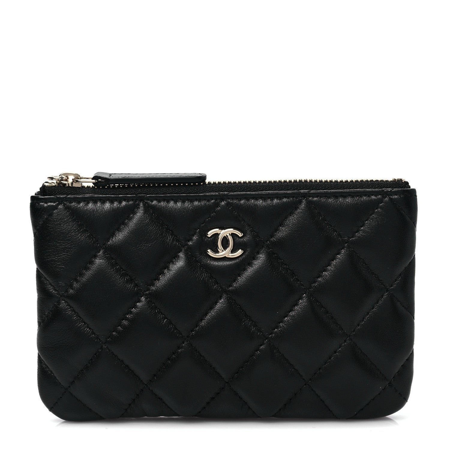 Chanel Lambskin Quilted Small No. 5 Cosmetic Case Black 1 of 9