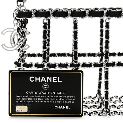 Chanel Brass Calfskin Grocery By Chanel Minaudiere Shopping Basket Silver 9 of 9