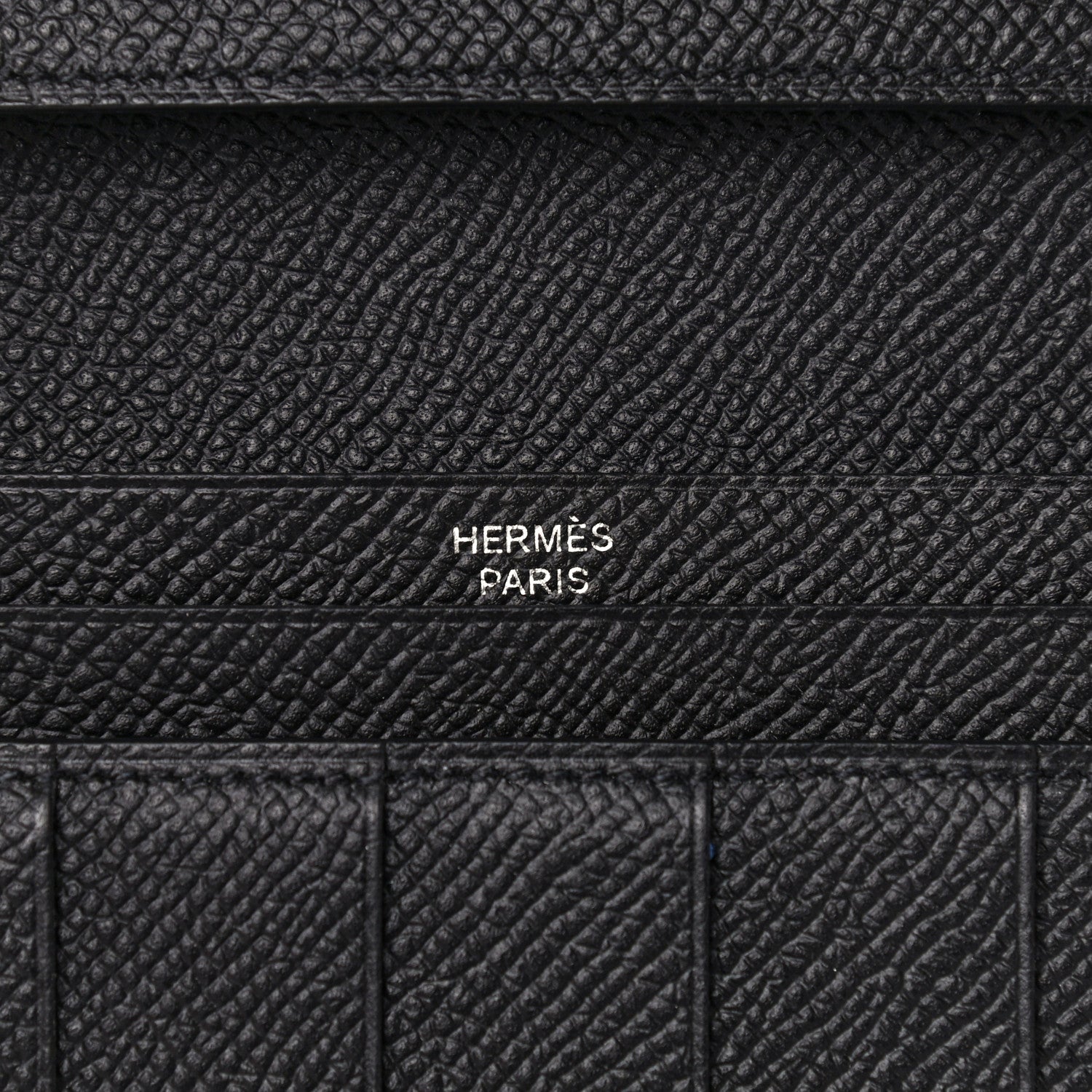 Hermes Epsom Bearn Gusset Wallet Black 6 of 10