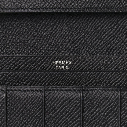 Hermes Epsom Bearn Gusset Wallet Black 6 of 10