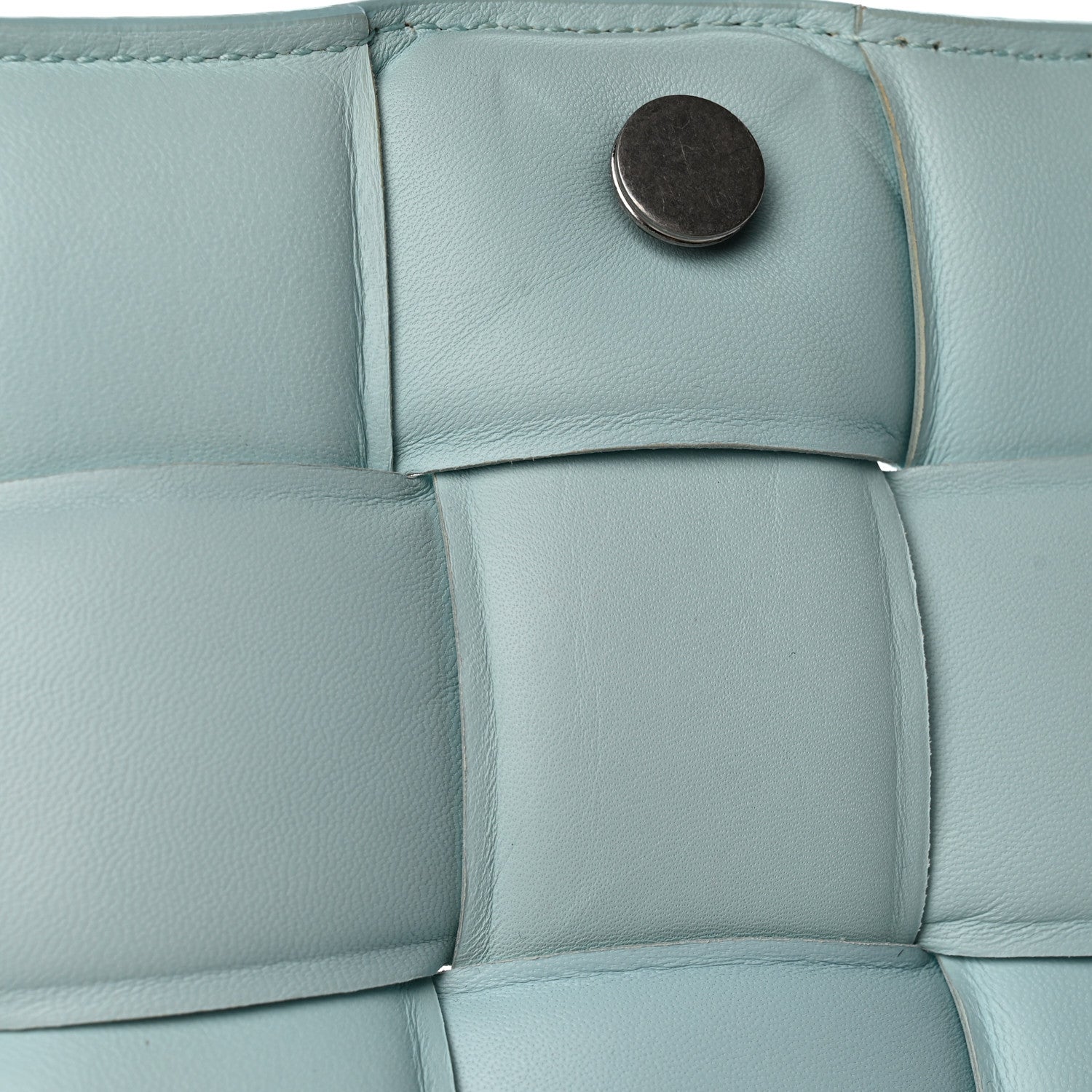 Bottega Veneta Paper Calfskin Maxi Intreccio Padded Cassette Crossbody Bag Ice 11 of 14