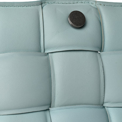 Bottega Veneta Paper Calfskin Maxi Intreccio Padded Cassette Crossbody Bag Ice 11 of 14